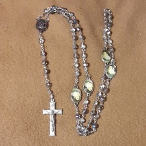 Silver rosary